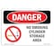 Signmission OSHA Danger Sign, No Smoking Cylinder Storage Area, 24in X 18in Aluminum, 18" W, 24" L, Landscape OS-DS-A-1824-L-1484 - alternate 1